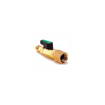 Conector Valvula Bola 1/4H x 3/8M Sae Llave Paso Gas Refrigerante