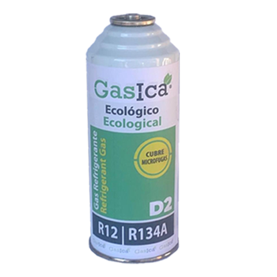 1 Botella Gas Ecologico Gasica D2 226g Sustituto R12, R134A Freeze Organico