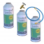 3 Botellas Gas Ecologico Gasica D2 226g + Manguera+ Valvula Sustituto R12, R134A Freeze Organico