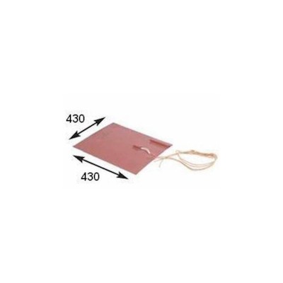 Resistencia Calienta Tapas Silicona 430x430 Con Termostato 120 grados 800w 230v