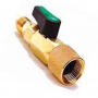 Conector Valvula Bola 1/4H x 1/4M Sae Llave Paso Gas Refrigerante