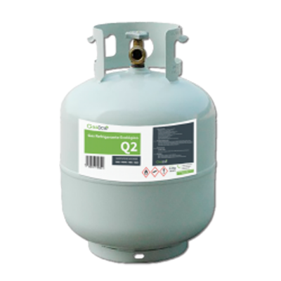 1 Botella Gas Ecologico Gasica Q2 5,5Kg R404A y R502 Equivalencia 13,5Kg Freeze Organico