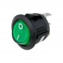 Interruptor Bipolar Luminoso Verde 20mm 6A 250V 4 Faston 1,8mm