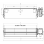 Ventilador Tangencial 300Mm Izquierda 20W